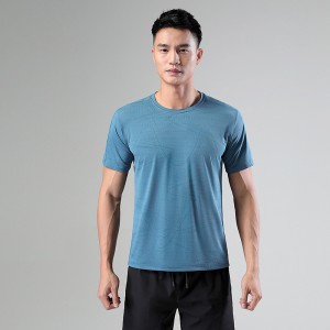 Mens quick-drying short sleeve t-shirts outdoor sporty training workout athletic tshirts