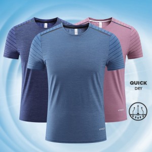 Mens quick dry t-shirts breathable running plus size sports tee shirt workout short sleeve tshirt