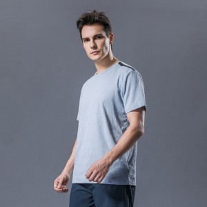 Mens 100% polyester t-shirt breathable sports running loose quick-drying tshirts