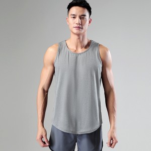 Mens muscle gym workout tank tops fitness training loose quick dry bodybuilding sleeveless tshirts