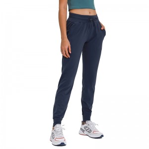 Womens jogger pants quick dry elastic drawstring waistband running fitness workout sweatpants
