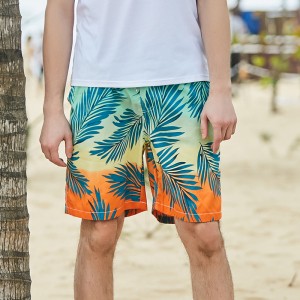 Couple beach shorts loose fit printed quick dry sports holiday surfing boardshorts