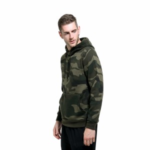 Custom oversized camouflage printed pullover hoodie oem logo uxisex plus size men’s hoodies & sweatshirts