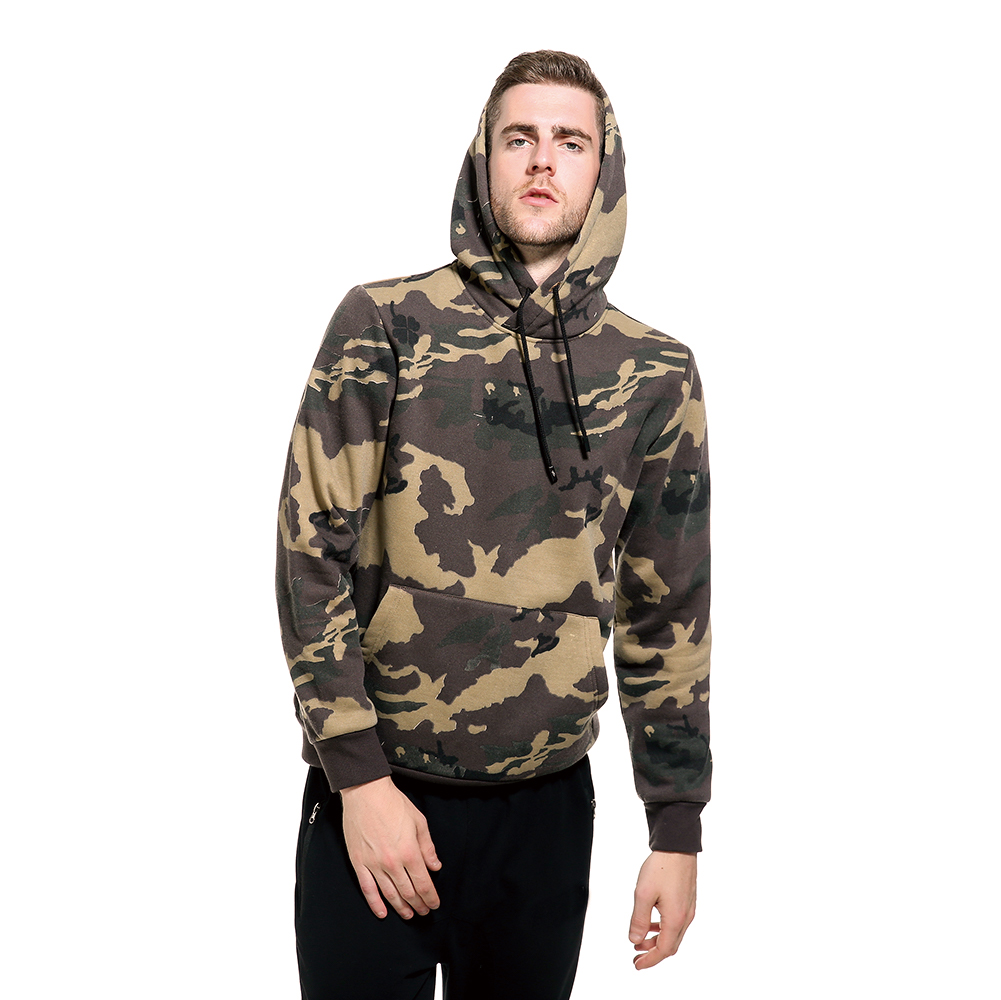 China Wholesale Full Print T Shirt Pricelist Factory - Custom oversized camouflage printed pullover hoodie oem logo uxisex plus size men’s hoodies & sweatshirts – Omi