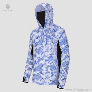 Custom men UPF50+ breathable quick-dry sun-proof outdoor sportswear climbing fishing jacket