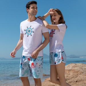 Mens quick-dry custom printed beach shorts summer holiday surfing board shorts swim trunks