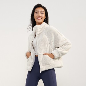 Women winter warm coat windproof full zip loose outdoor jacket Fabric Custom Fast Delivery