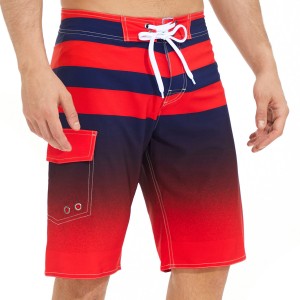 Men outdoor sweatpants custom striped loose fashion beach shorts | OMI Sportswear Vendor