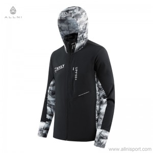 Custom men Windproof quick dry long sleeve zip fishing jackets sun-proof outdoor hooded coat