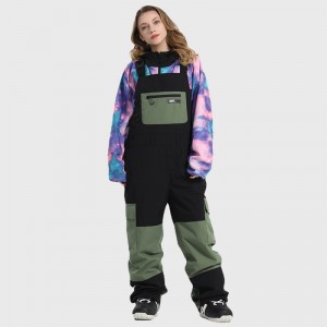 Men’s ski suit one piece snow bib waterproof windproof snowboard overalls jumpsuit snowsuit