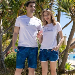 Custom mens quick-dry printed board short swim trunks summer holiday plus size beach shorts