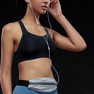 Women running belts waist pouch phone adjustable sports money belt with headphone port