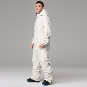 Men’s ski suit one piece jumpsuits winter waterproof windproof snowboard outdoor snowsuits