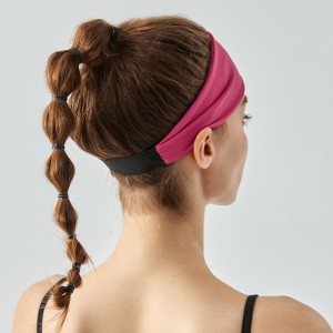 Women headbands non slip turban hair elastic hair bands running headwrap sweat head bands