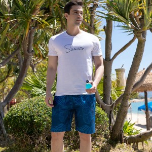 Custom mens quick-dry printed board short swim trunks summer holiday plus size beach shorts