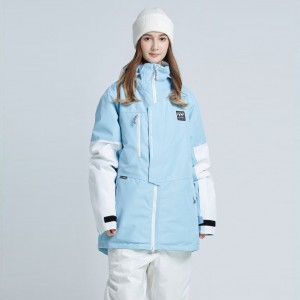 Women outdoor jacket ski winter waterproof windbreaker hooded raincoat snowboarding jackets