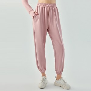 Women high rise sports sweatpants casual loose fitness workout running quick dry jogger pants