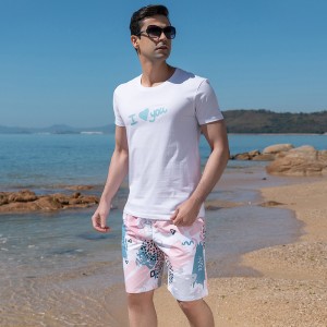 Men quick-dry custom printed beach shorts swim trunks board shorts | OMI Sportswear Supplier