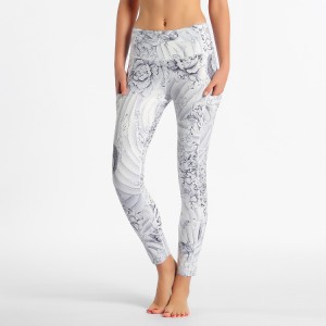Factory wholesale 87% Nylon 13% Spandex Leggings - Custom yoga fitness yoga pants women leggings activewear leggings fully sublimated print gym clothes with pockets – Omi