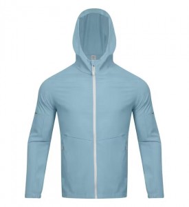 Custom men training hooded coat outdoor breathable fitness zip jacket Factory OEM Low MOQ