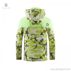 Custom men Windproof quick dry long sleeve zip fishing jackets sun-proof outdoor hooded coat