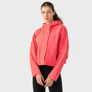 Custom women waterproof windproof full heat seal outdoor jackets hiking camping climbing coat