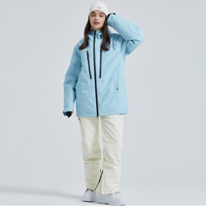 Women outdoor ski jacket warm winter waterproof windbreaker hooded snowboarding jackets