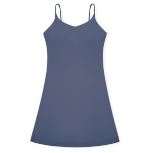 Factory source China Sy-Q563 New Sports Lulu Nude Yoga Skirt Fast Drying Anti Light Running Tennis Skirt