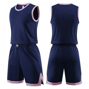 Custom logo basketball jersey suit breathable outdoor sportswear training team uniforms