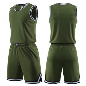 Custom logo basketball jersey suit breathable outdoor sportswear training team uniforms