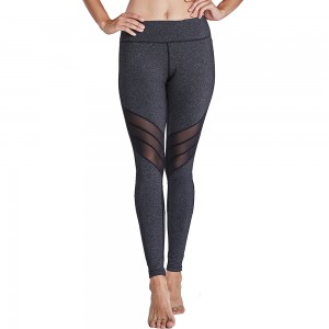Customize High Quality Womens Fitness Tight Mesh Voga Serve Polyester Leggings