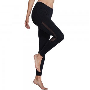 Custom Sportswear Manufacturer women gym sports pants fitness mesh yoga leggings