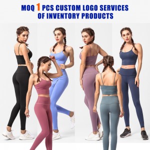 Custom gym sportswear workout outfit crop top suit leggings set new outfit women yoga 2 piece sets
