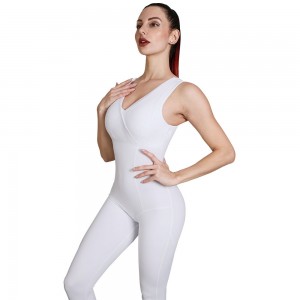 Low MOQ for China Hot Sale Yoga Fitness Wear Sexy Jumpsuit Women Sports Workout Bodysuit One Piece Set Gym Clothes