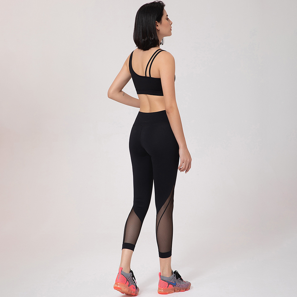 Buy hongqiantai Womens Sexy Leggings Panels Workout Yoga Pants Running  Tights Black S at Amazon.in