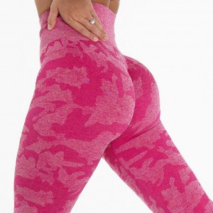 Womens seamless yoga leggings camouflage printed butt lift fitness pants – Seamless | Activewear