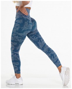 Womens seamless yoga leggings camouflage printed butt lift fitness pants – Seamless | Activewear