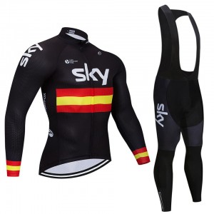 Mens cycling long sleeve jersey set custom team bicycle bib pants set – Activewear | Cycling wear
