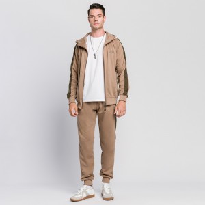 Hoodies Zip Up Tracksuits Color Blocked Sweatsuit Active Suit Casual Men’s Sportswear Sportswear