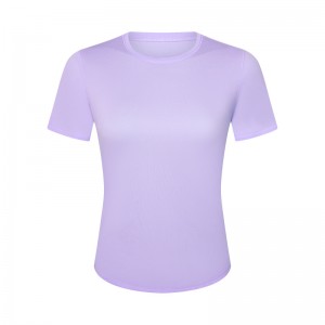 Women running fitness tennis t-shirt moisture wicking breathable quick dry cool workout tshirts