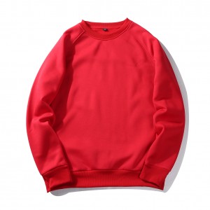 Custom men plus size oem printed embroidery streetwear crewneck sweatshirt plain casual fleece sweatshirts