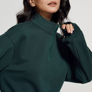 Professional Factory for China Fashion Men Green Hoodie Half-Zipper Sweatshirt
