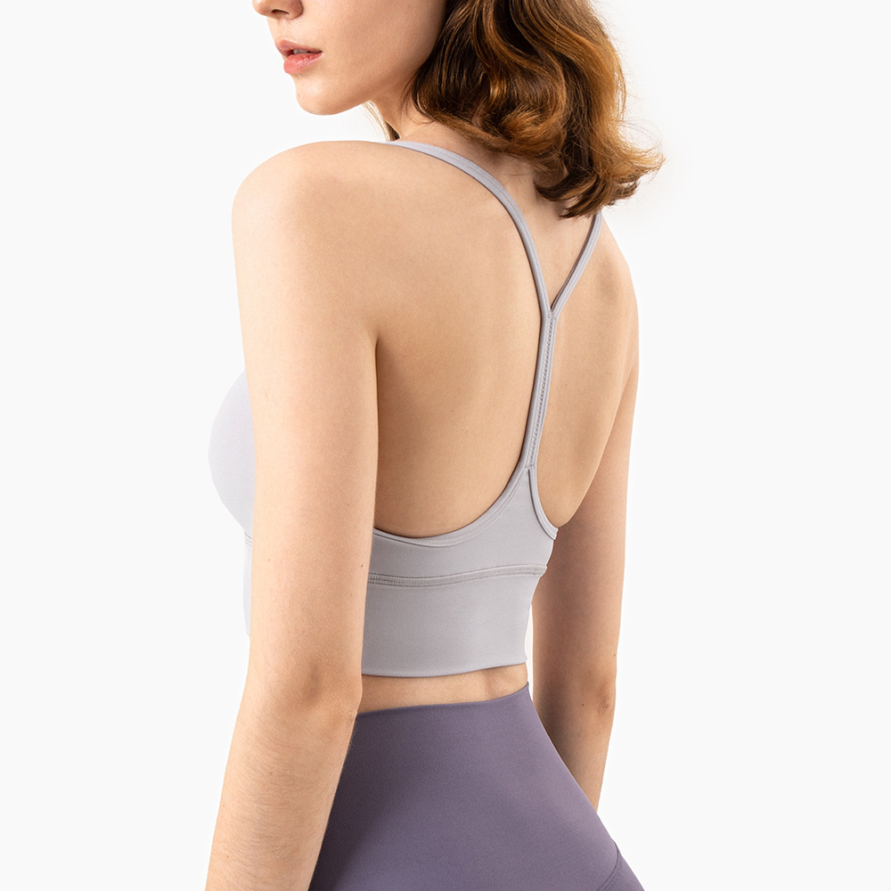 Lu-8 2022 Spring and Summer New Cross Beauty Back Yoga Bra Brushed Nude  High-Strength Shock-Proof Upper Support Sports Underwear Women - China Yoga  Bra and Yoga Top price