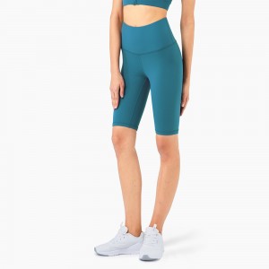 Women high waisted yoga shorts high strength tummy control butt lift fitness workout biker shorts
