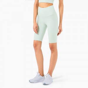 Women high waisted yoga shorts high strength tummy control butt lift fitness workout biker shorts