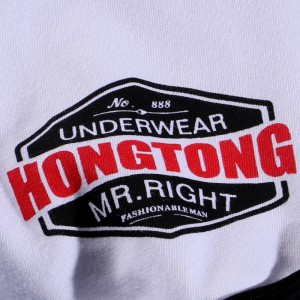 Men print stripe underpants cotton boxer shorts oversized breathable comfortable emb underwear