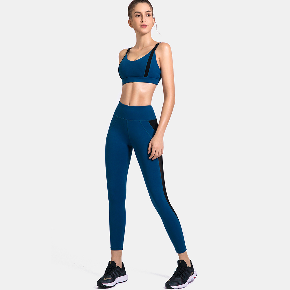2 Piece Women Yoga Sets Fitness Sport Bra+Yoga Pants Leggings Sport Suit  Gym Running Active Wea…