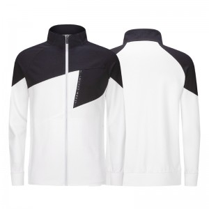 Colorblock knitted full zip activewear coat outdoor training jacket – Sports Jackets | Sportswear
