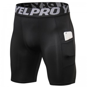 Men pro fitness shorts running sports training quick-dry workout gym active compression shorts
