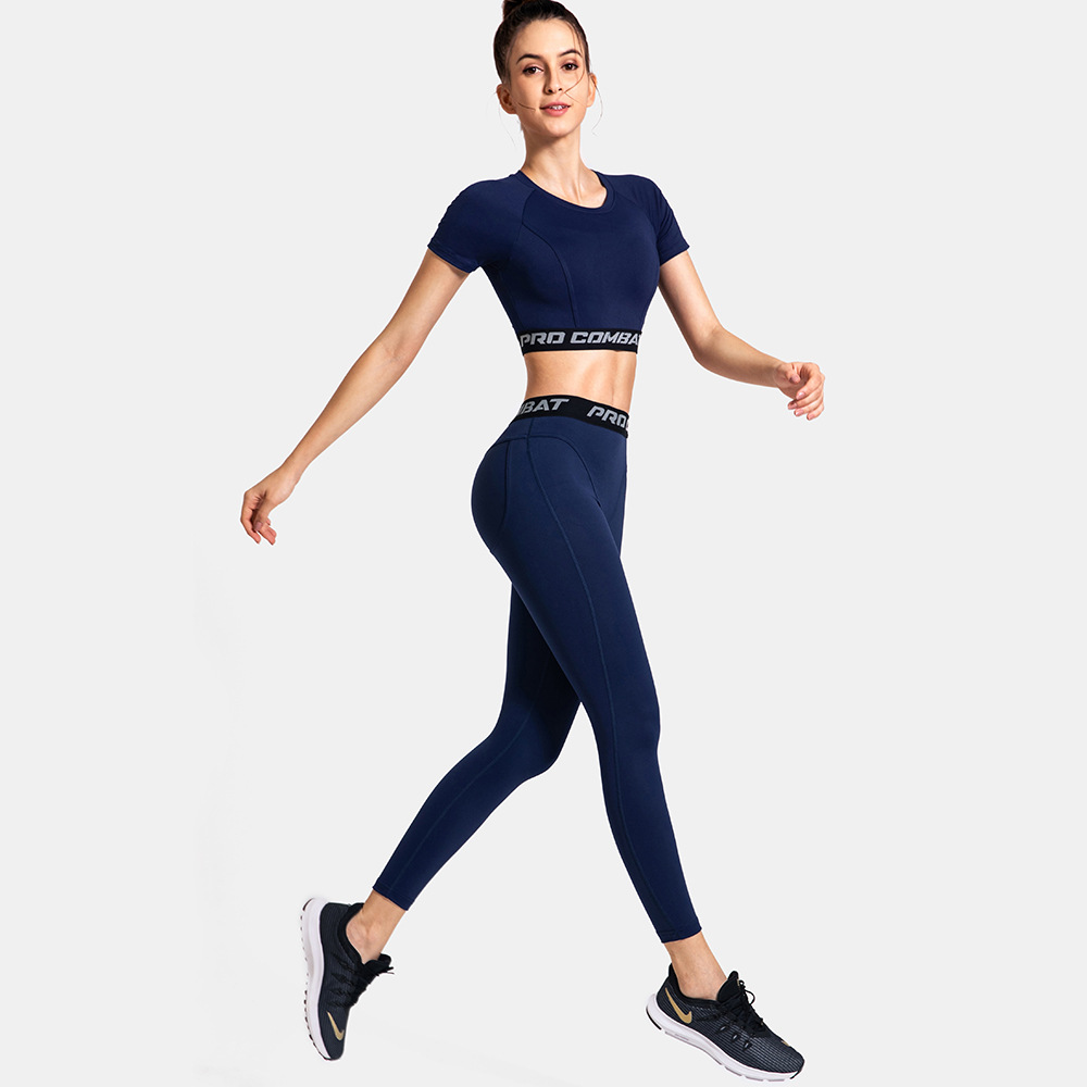 High-Quality CE Certification Women Fitness Wear Factotries - Wholesale custom women running workout activewear sets yoga crop top and leggings set – Omi